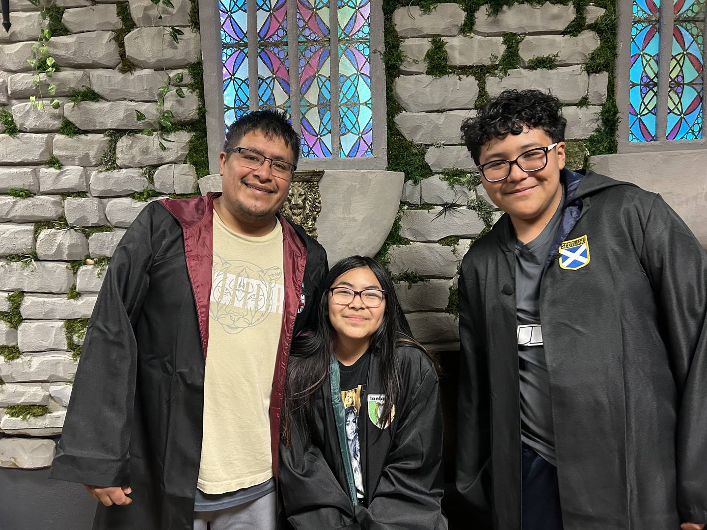 Magical themed set piece inside Griffin's Door, Twisted Escape Rooms
